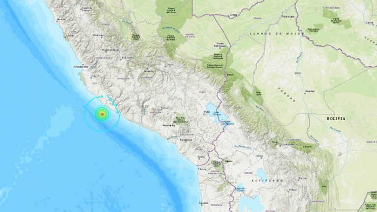 Un Sismo De Magnitud Se Registra Cerca De La Costa Sur De Per