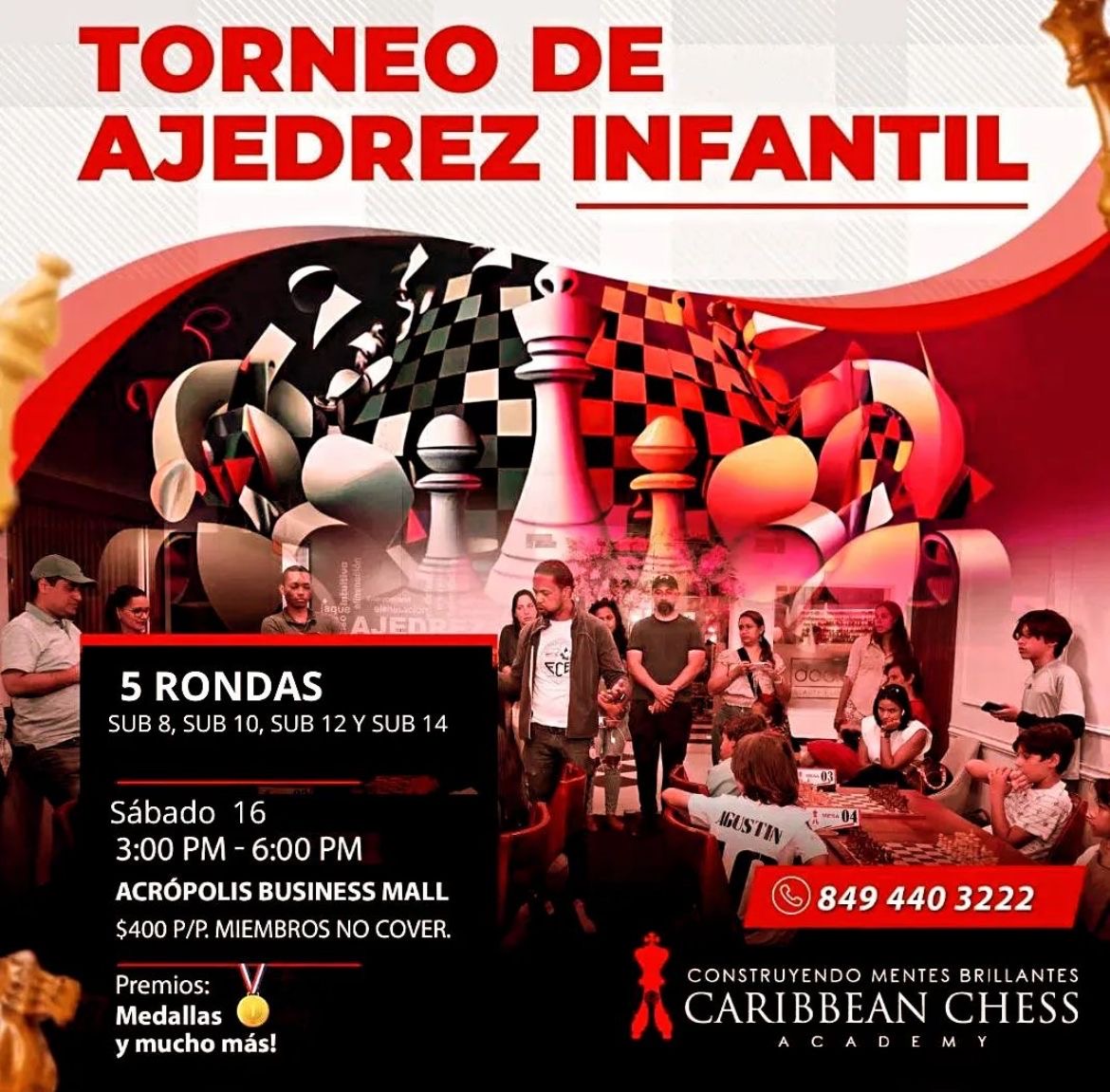 Caribbean Chess Academy Realiza Torneo De Ajedrez Infantil Este S Bado