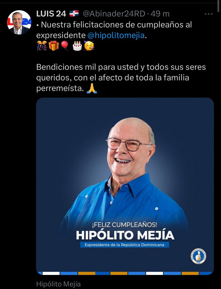 Hip Lito Mej A Celebra Hoy Sus A Os Figuras Expresan Cari O Y