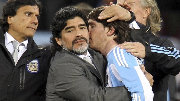 Maradona pide dejar en paz a Messi
