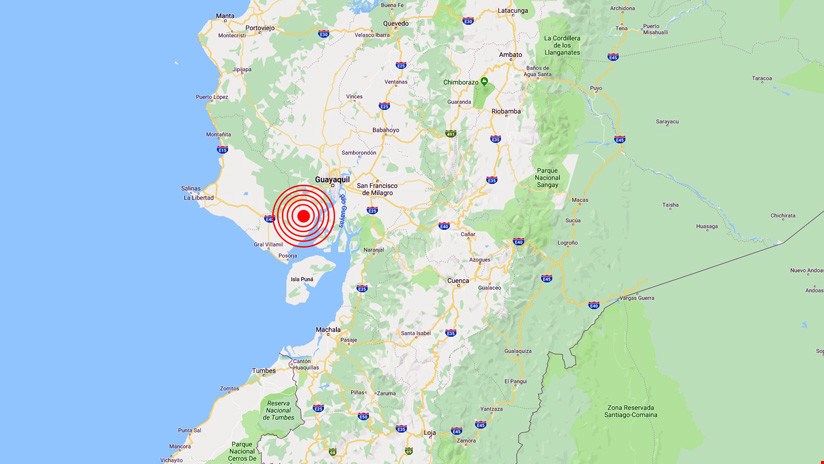 Se registra un terremoto de magnitud 5,9 en Ecuador