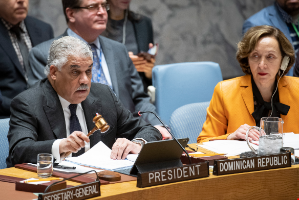 Canciller Miguel Vargas preside reunión del Consejo de Seguridad de la ONU