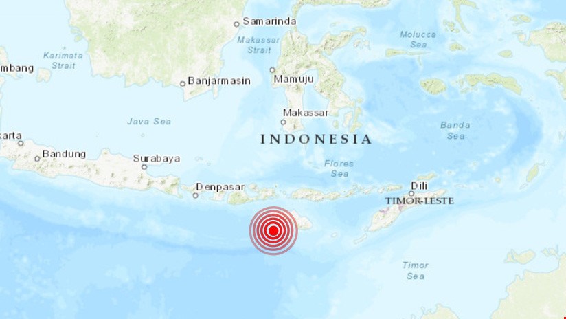 Sismo de magnitud 5,5 sacude las costas de Indonesia