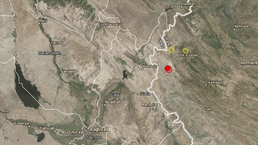 Un fuerte sismo de magnitud 6,3 sacude la frontera de Irán e Irak