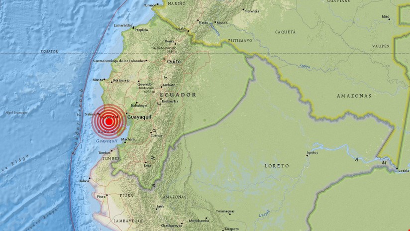 Un sismo de magnitud 5,0 sacude Ecuador