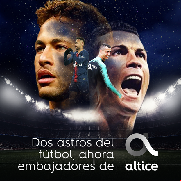 Altice anuncia un acuerdo con Neymar y Cristiano Ronaldo