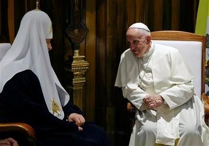 Papa y Patriarca ruso inician reunión histórico en Cuba
