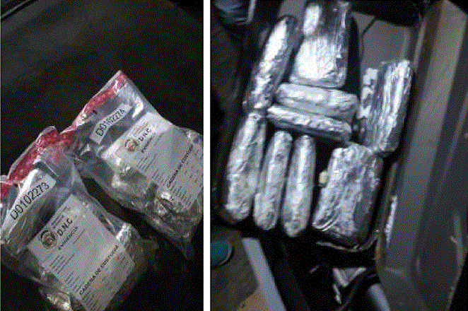 DNCD decomisa diez paquetes de droga que llegaron desde Panamá por el AILA