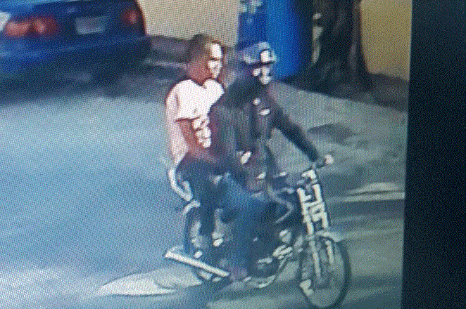 Policía Nacional publica foto de hombres en motocicleta hirieron de bala a dos mujeres