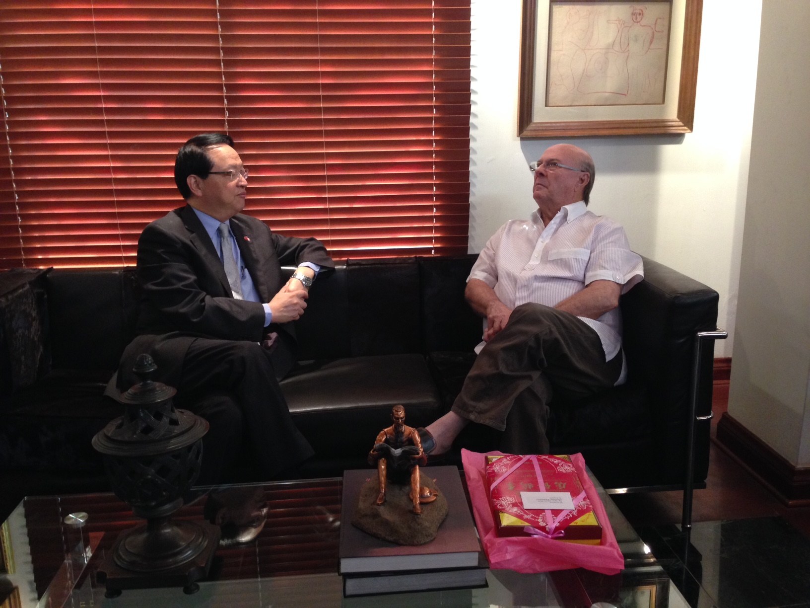 Embajador de Taiwán visita a Hipólito Mejía