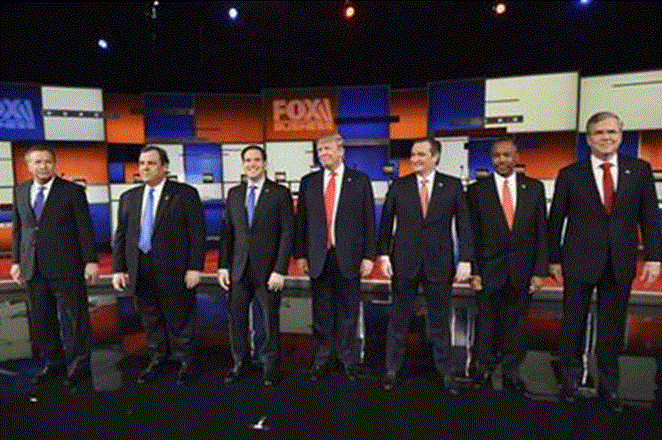 Donald Trump y Ted Cruz se enzarzan en el primer debate republicano de 2016