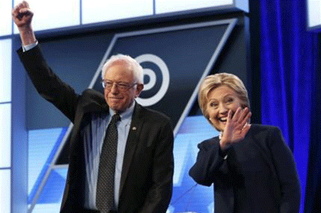 Clinton y Sanders compiten en un debate por el voto hispano
