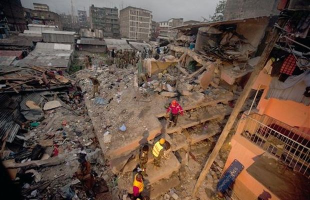 Policía Kenia: 10 muertos en derrumbe de edificio en Nairobi