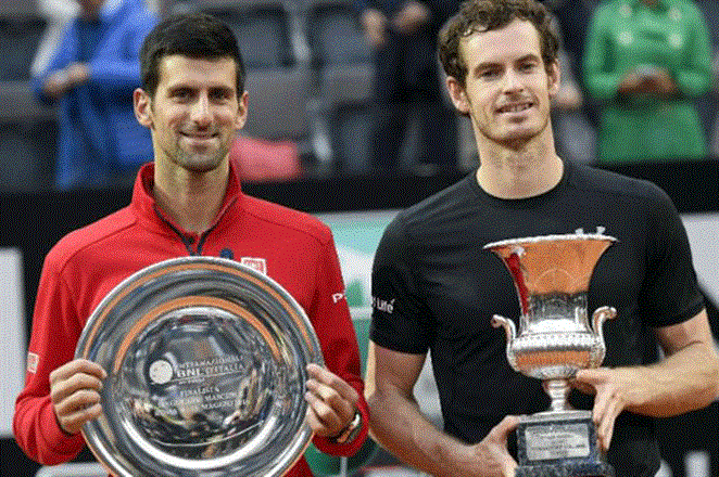 Murray vence a Djokovic y se corona en el abierto de Italia