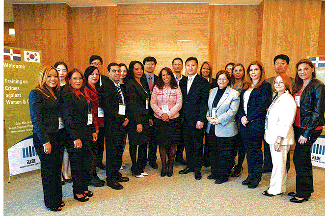 Delegación de la República Dominicana participa en taller sobre crimen contra mujeres y niños en Corea