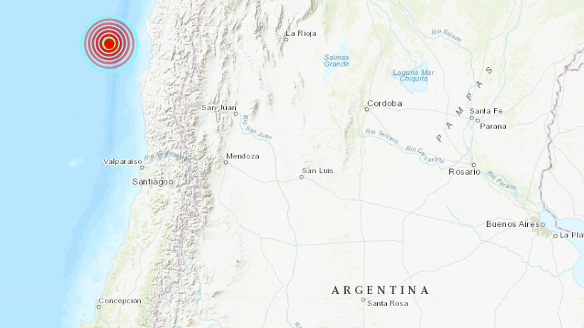 Un sismo de magnitud 5,7 sacude la parte central de Chile