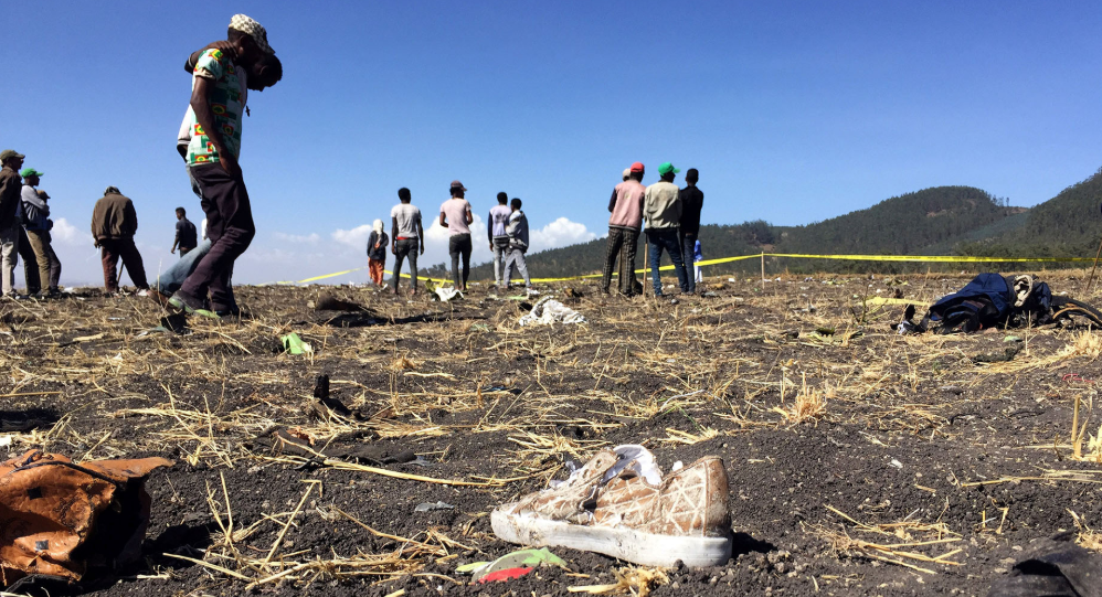 Las fotos de la tragedia aérea en África: un avión de Ethiopian Airlines cayó con 157 personas