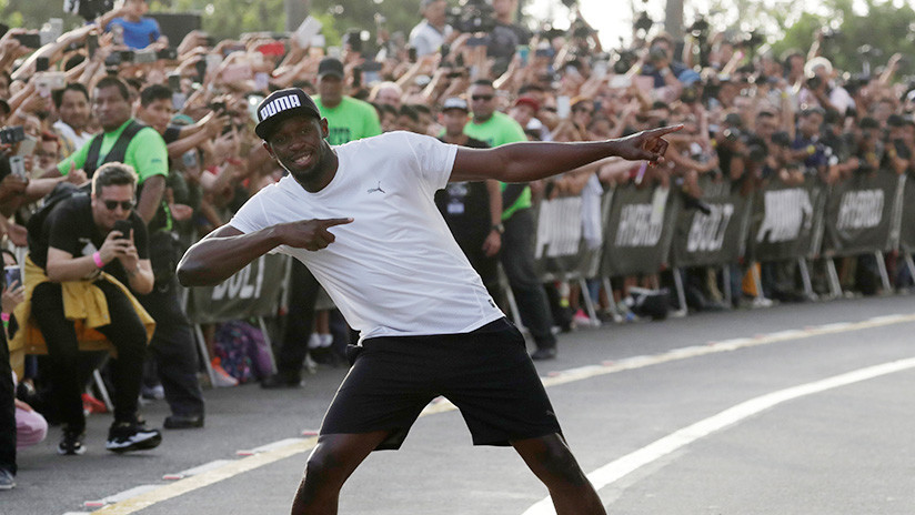 (Video): Usain Bolt 'compite' contra mototaxi en Lima y sale vencedor