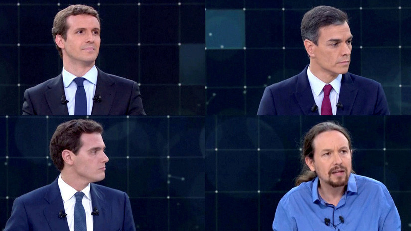 Los momentos más importantes (y tensos) del primer debate de los candidatos al Gobierno de España
