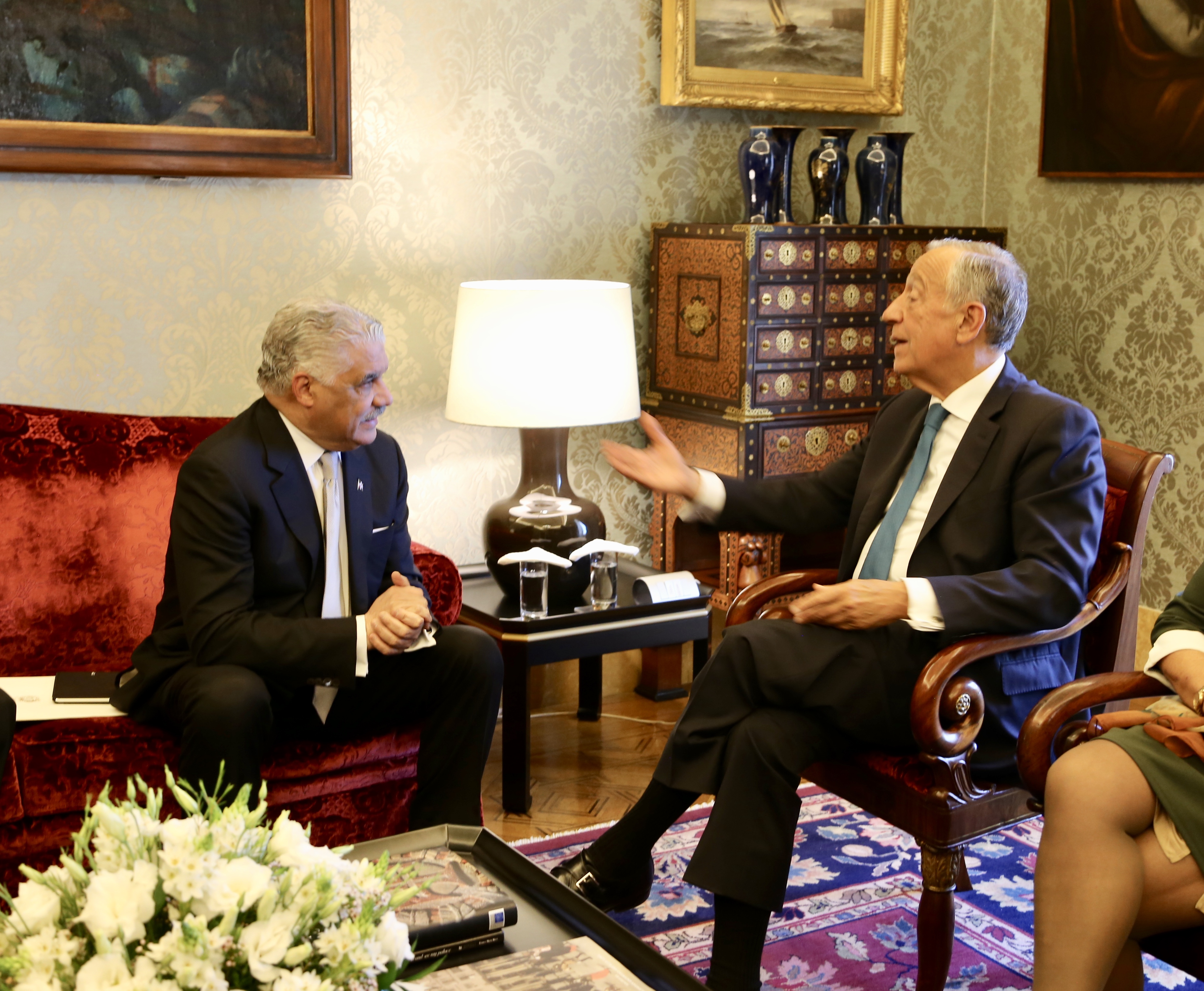 Canciller Miguel Vargas y presidente portugués pasan revista a relaciones bilaterales y situación de Venezuela