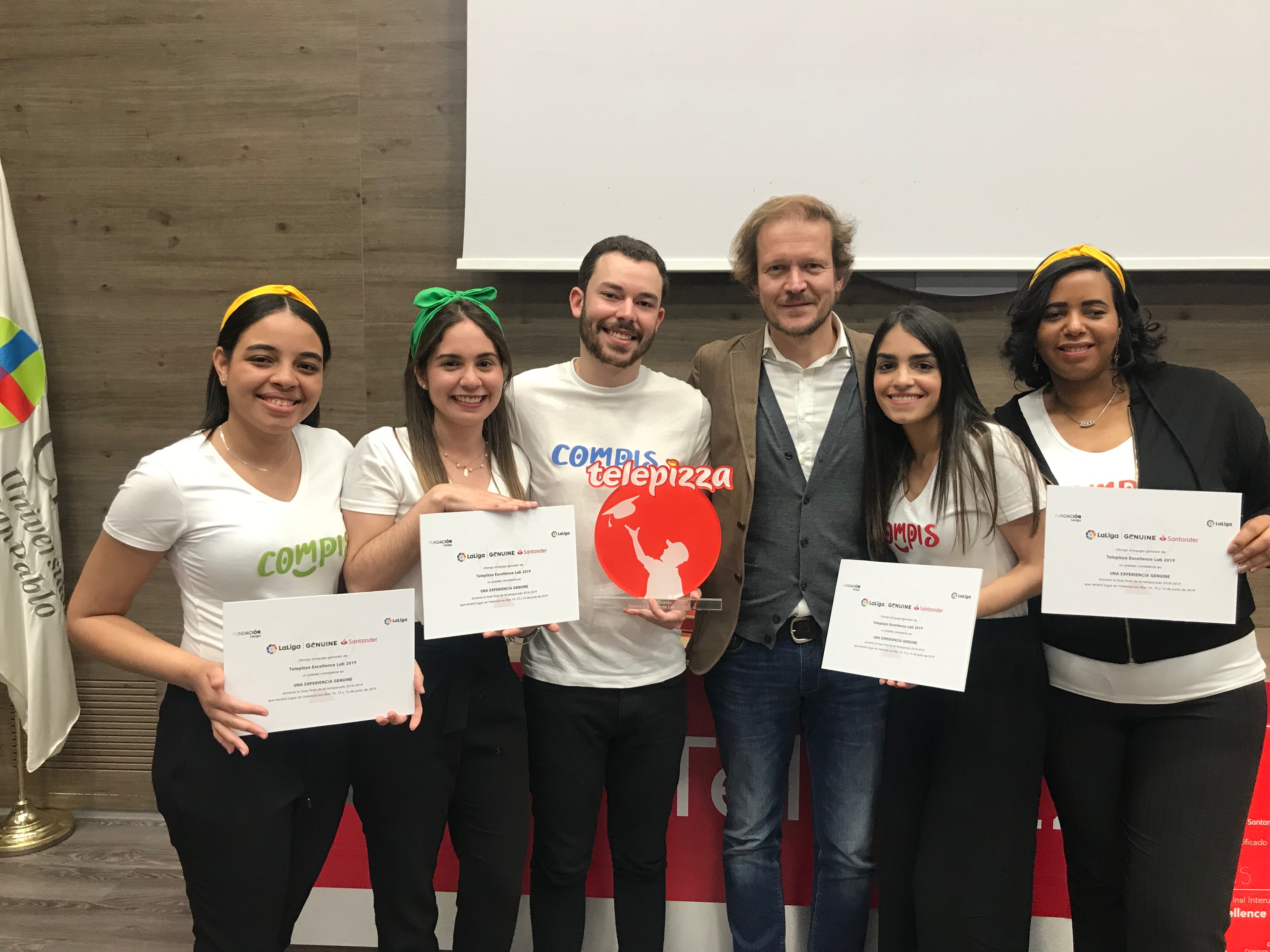 Alumnos dominicanos en España ganan primer lugar en el Telepizza Excellence 2019