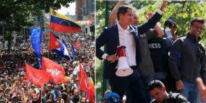 Chavismo y oposición marchan en Caracas tras el intento de golpe de Estado