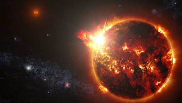 Descubren, por primera vez, una erupción estelar gigante
