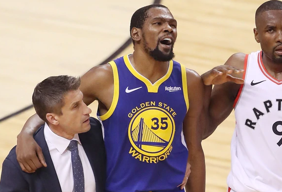 Duro golpe para Golden State Warriors: Kevin Durant sufrió una lesión en el tendón de Aquiles