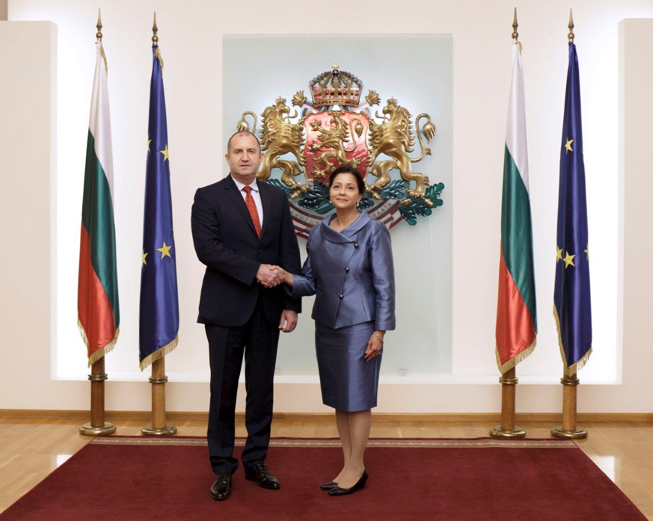 Embajadora de RD en Austria presenta sus Cartas Credenciales como embajadora concurrente ante el Gobierno de Bulgaria