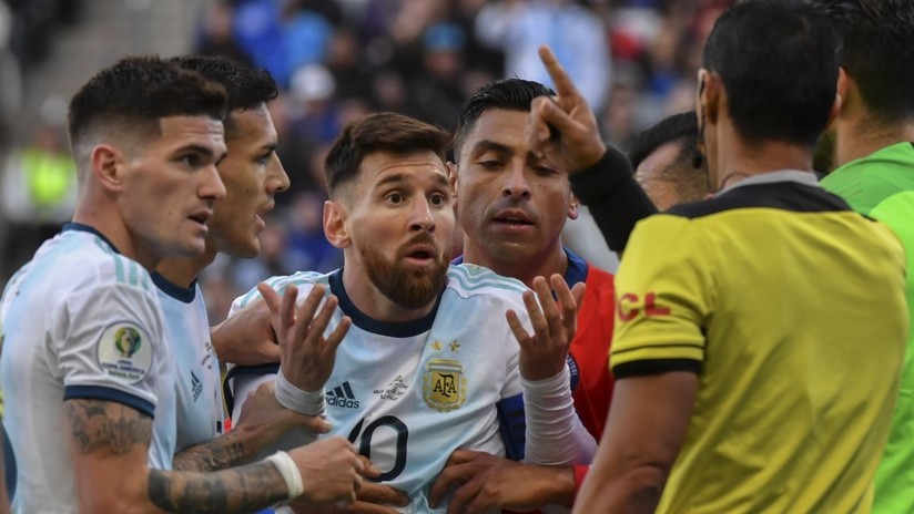 Messi estalla contra Conmebol tras ser expulsado en el partido ante Chile