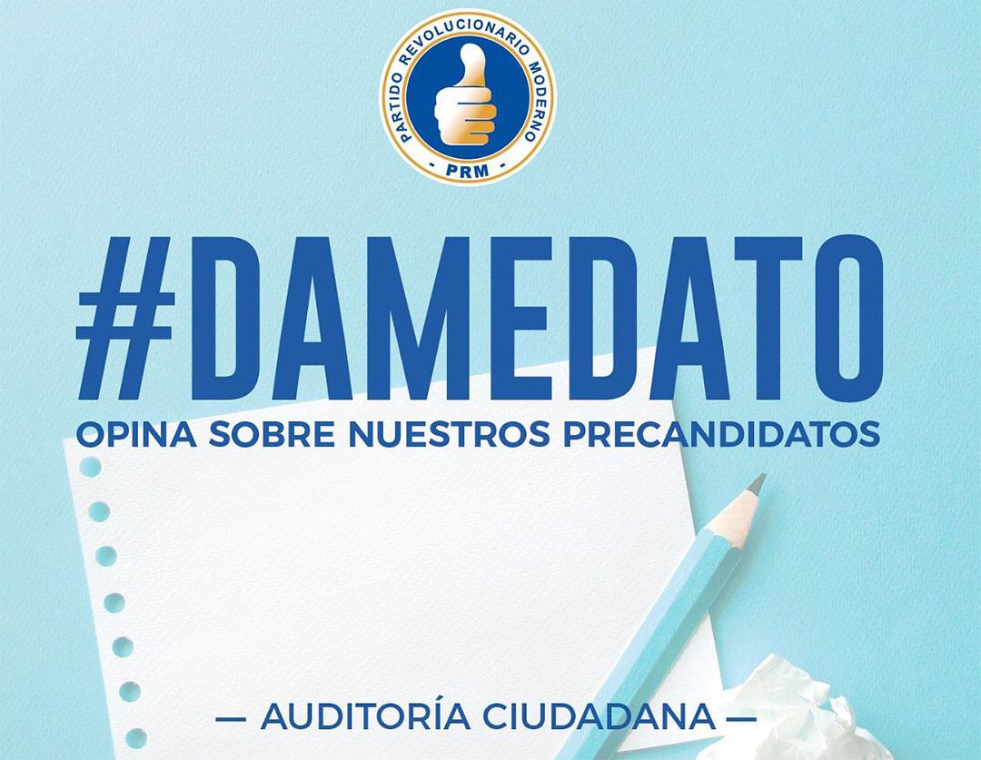 PRM presenta plataforma de auditoría ciudadana a precandidatos “Dame Dato”