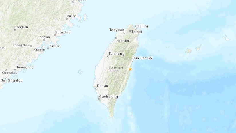 Sismo de magnitud 5,0 sacude la isla de Taiwán