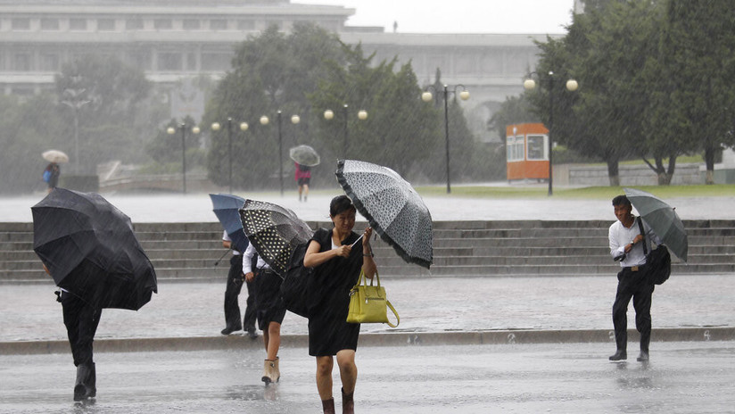 Un potente tifón deja cinco muertos y tres heridos en Corea del Norte