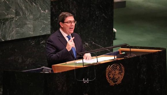 Canciller cubano en ONU:"… la agresión económica, las amenazas y chantajes no nos arrancarán ni una sola concesión"