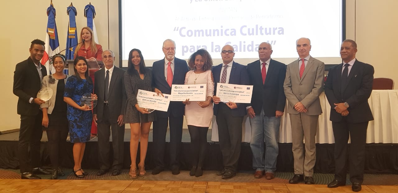 MICM, CODOCA y Unión Europea entregan premio periodístico "Comunica Cultura para la Calidad"
