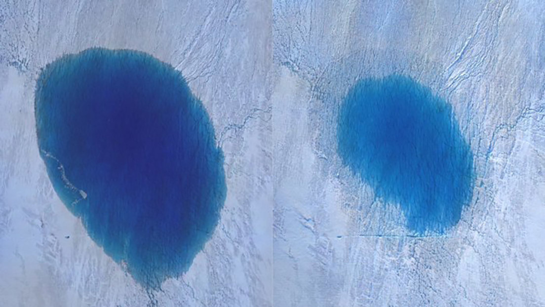 Millones de litros de agua se esfuman en tan solo 5 horas: graban la desaparición de un lago en Groenlandia