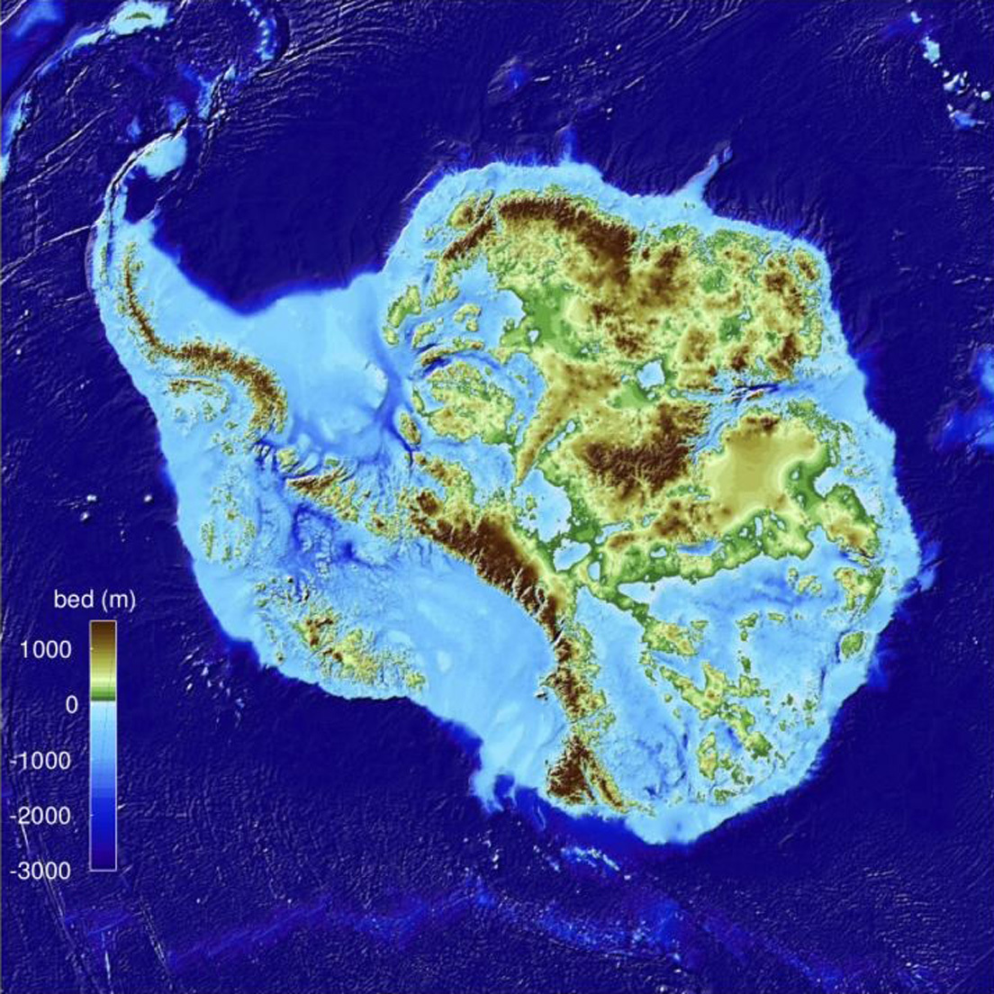 El mapa "más preciso" de la Antártida pone al descubierto el punto más profundo de la Tierra