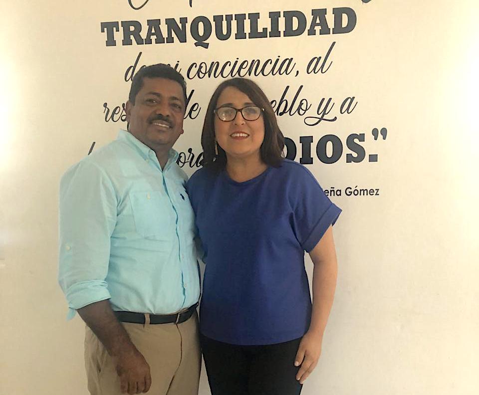 Junior Santos y Emelyn Baldera trabajan unidos para fortalecer Secretaría General y el PRD