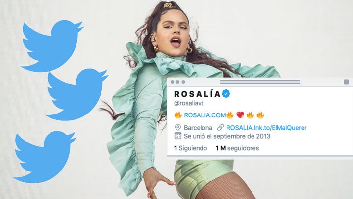 Rosalía tiene un millón de seguidores en Twitter, pero solo sigue a una persona: te desvelamos quién es