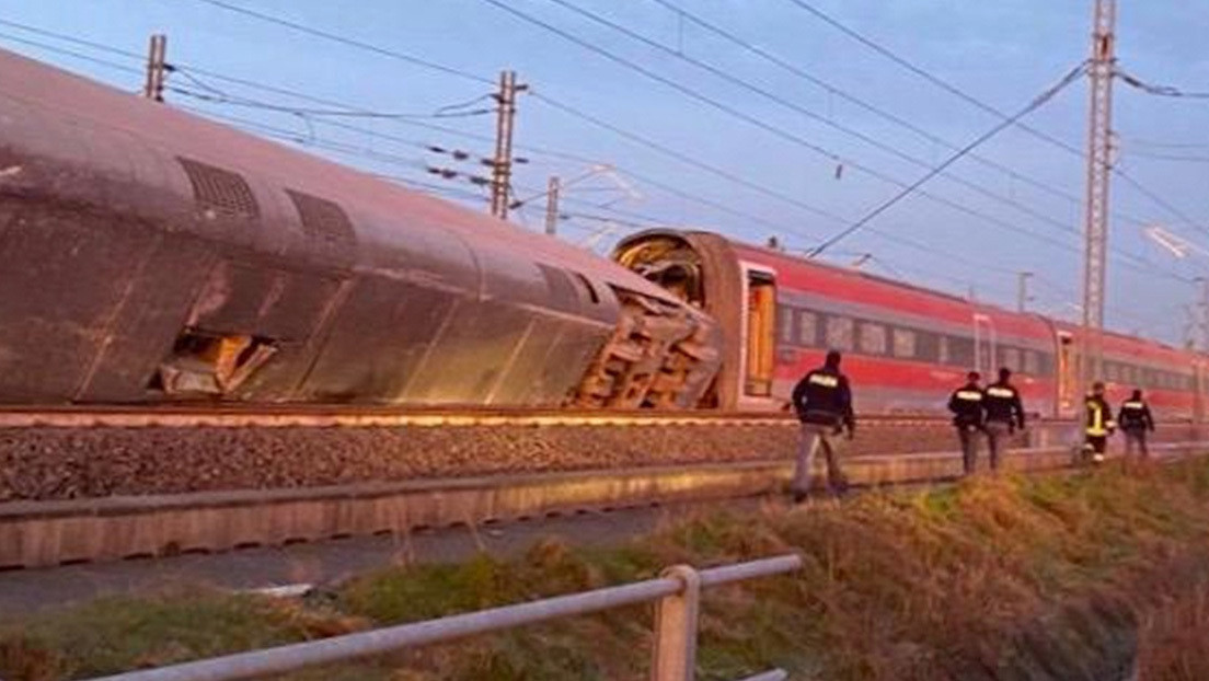 Dos muertos y 27 heridos por el descarrilamiento de un tren de alta velocidad en Italia