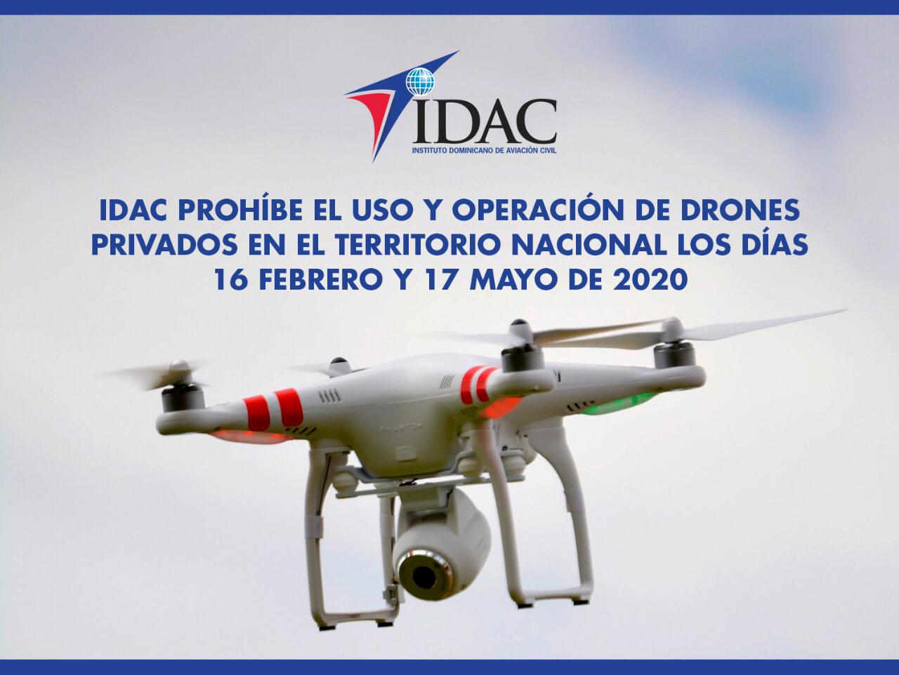 IDAC prohíbe uso y operación de drones privados en días  de las elecciones