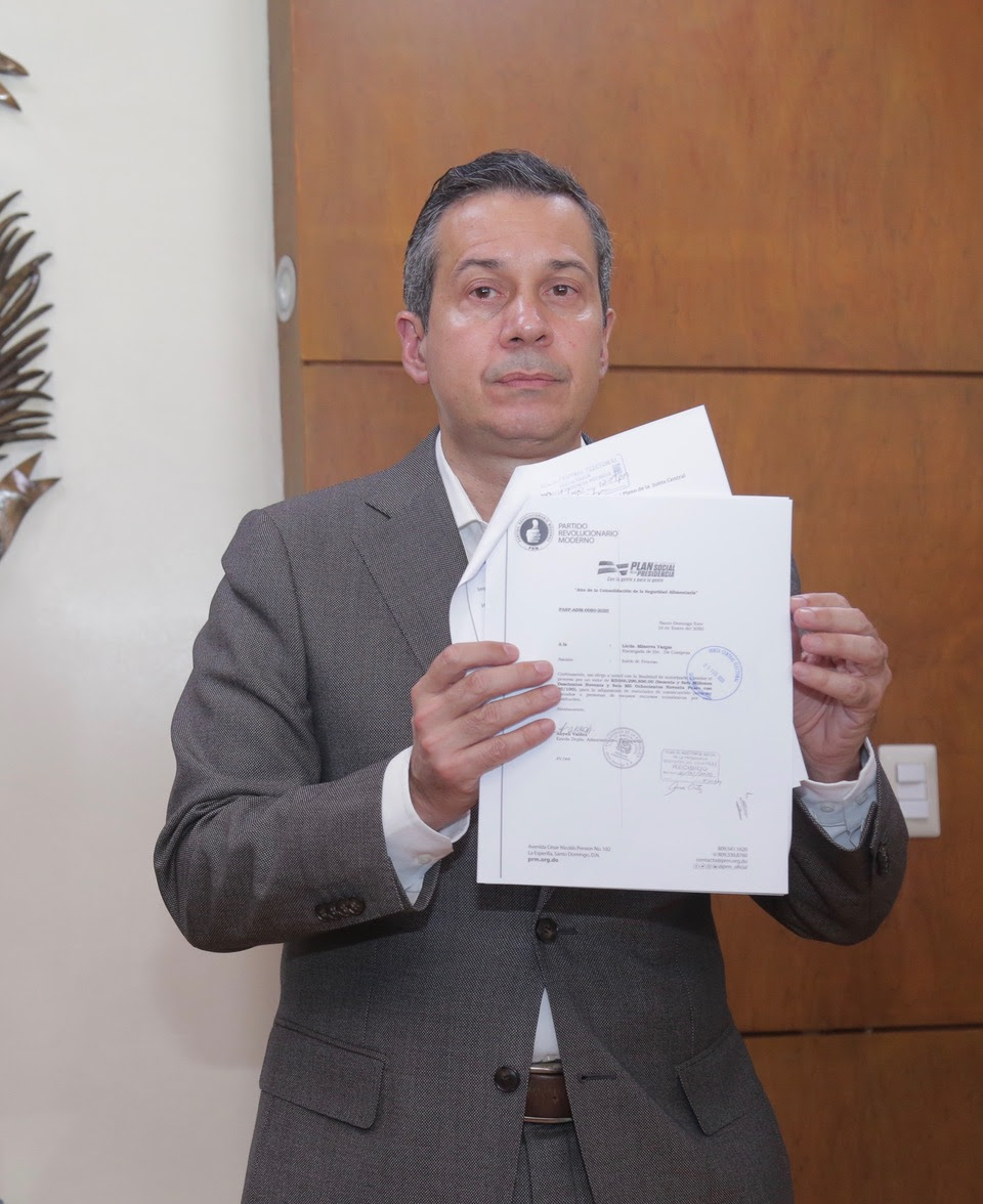 PRM requiere a JCE suspender compras del Plan Social de la Presidencia que serían usadas con fines electorales