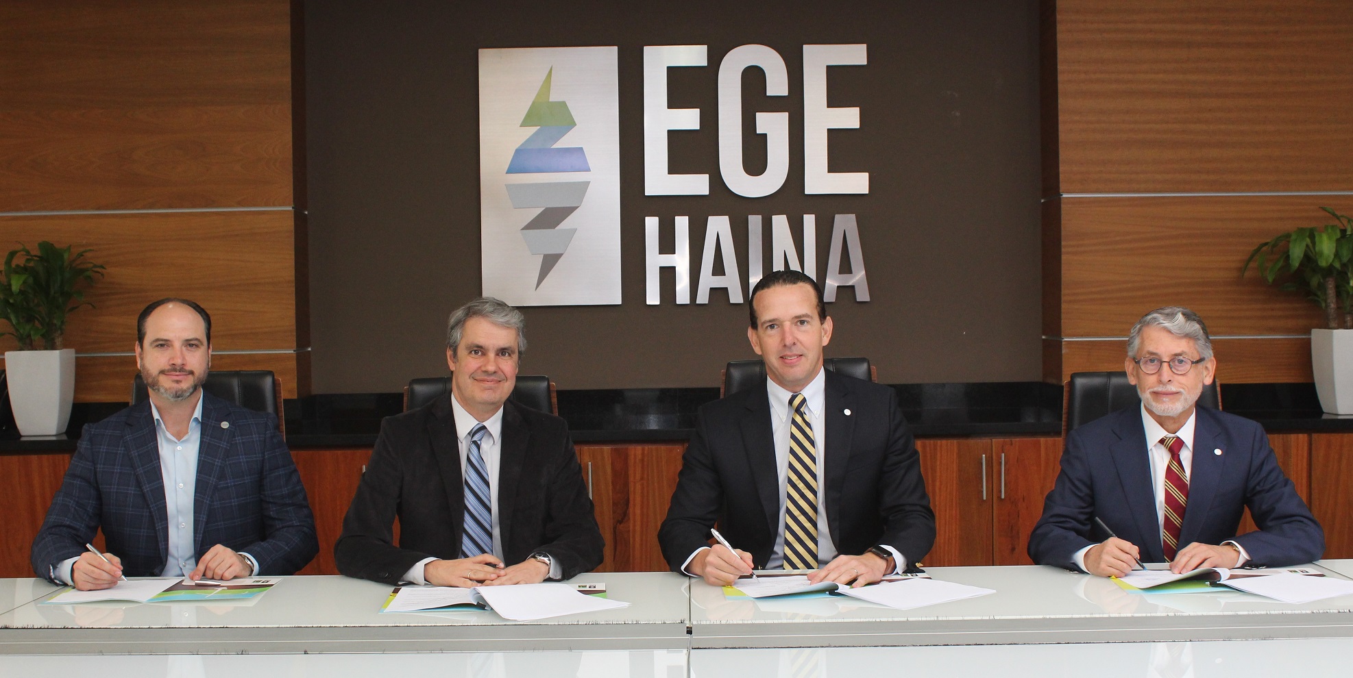 EGE Haina y Falcondo firman contrato de compra y venta de energía renovable