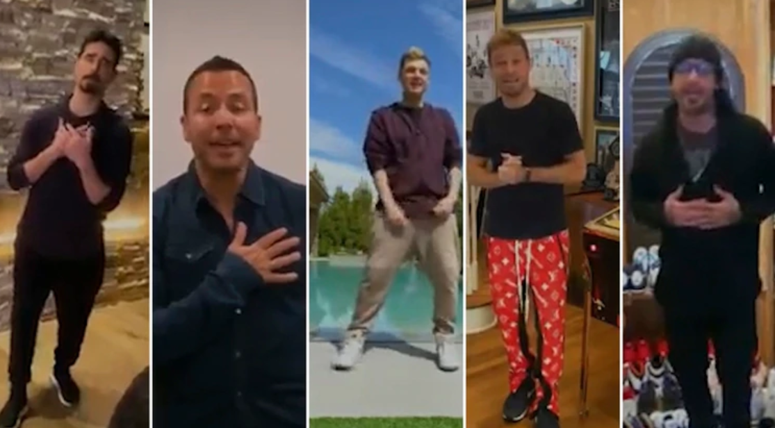 El video viral de los Backstreet Boys cantando desde sus casas para combatir el coronavirus