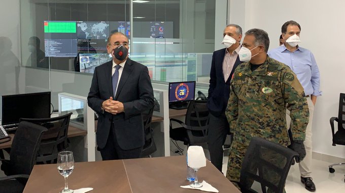 Danilo Medina visita C5i, aliado fundamental en guerra contra el coronavirus que contribuye a toma de mejores decisiones