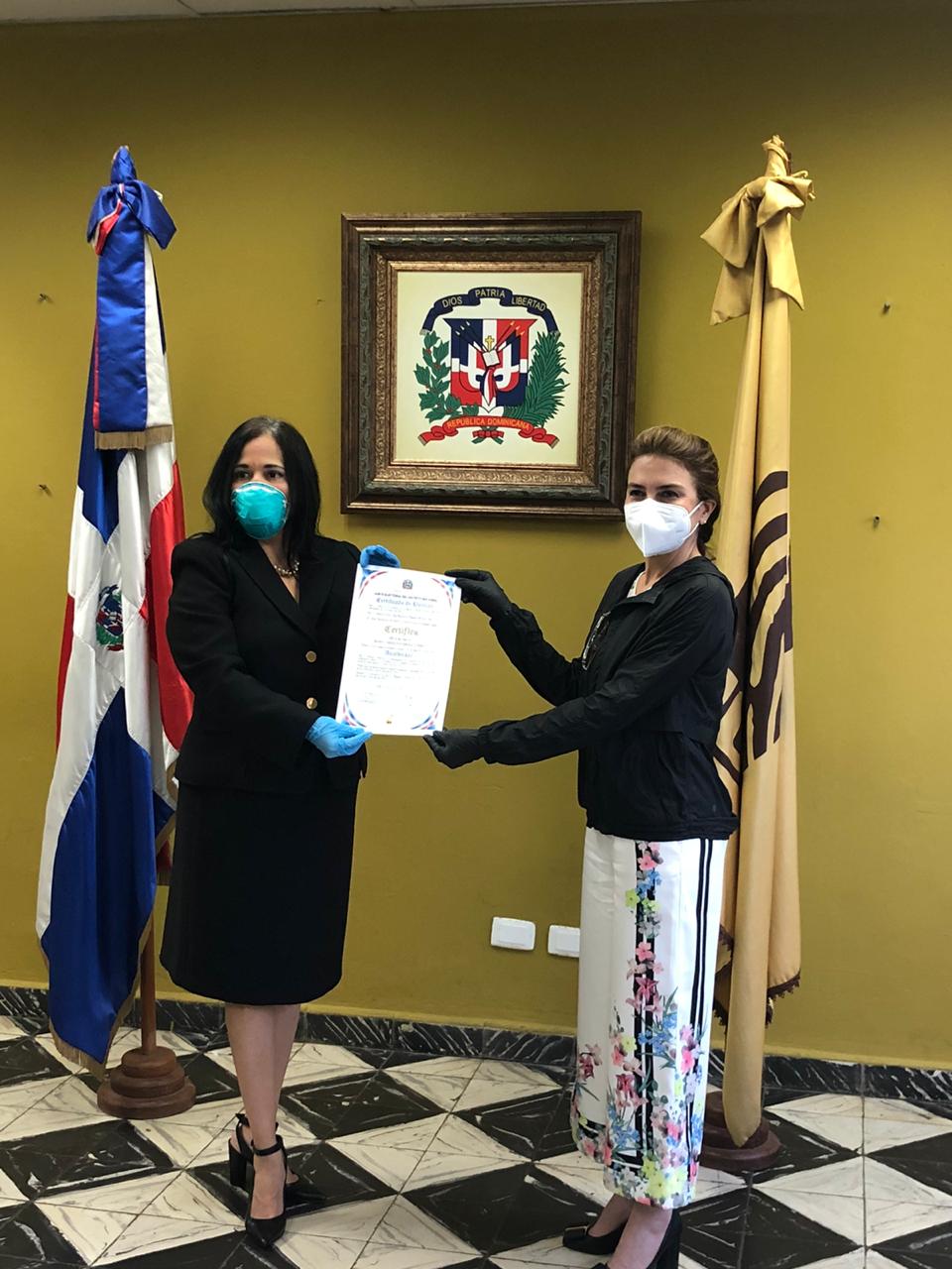 Carolina Mejía recibe Certificado de Elección como Alcaldesa por el Distrito Nacional