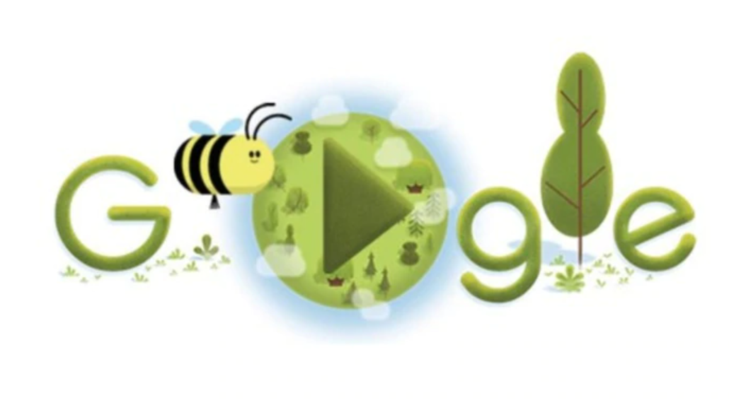 Día de la Tierra: Google centró su doodle en la importancia de las abejas para los ecosistemas