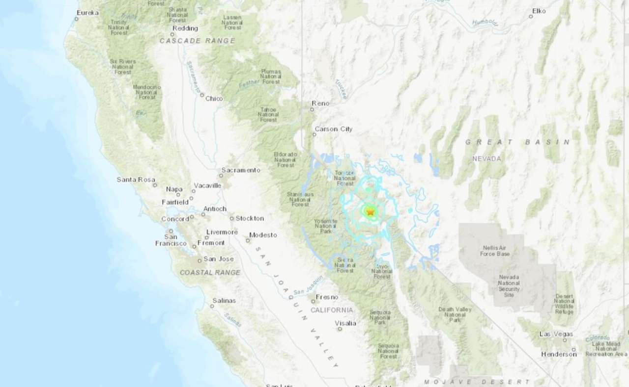 Un sismo de magnitud 5,2 sacude California, cerca de la frontera con Nevada