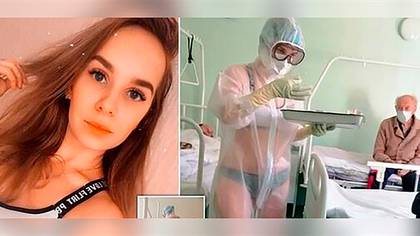 Enfermera rusa atendió a los pacientes de coronavirus en ropa interior por la falta de equipamiento y la sancionaron