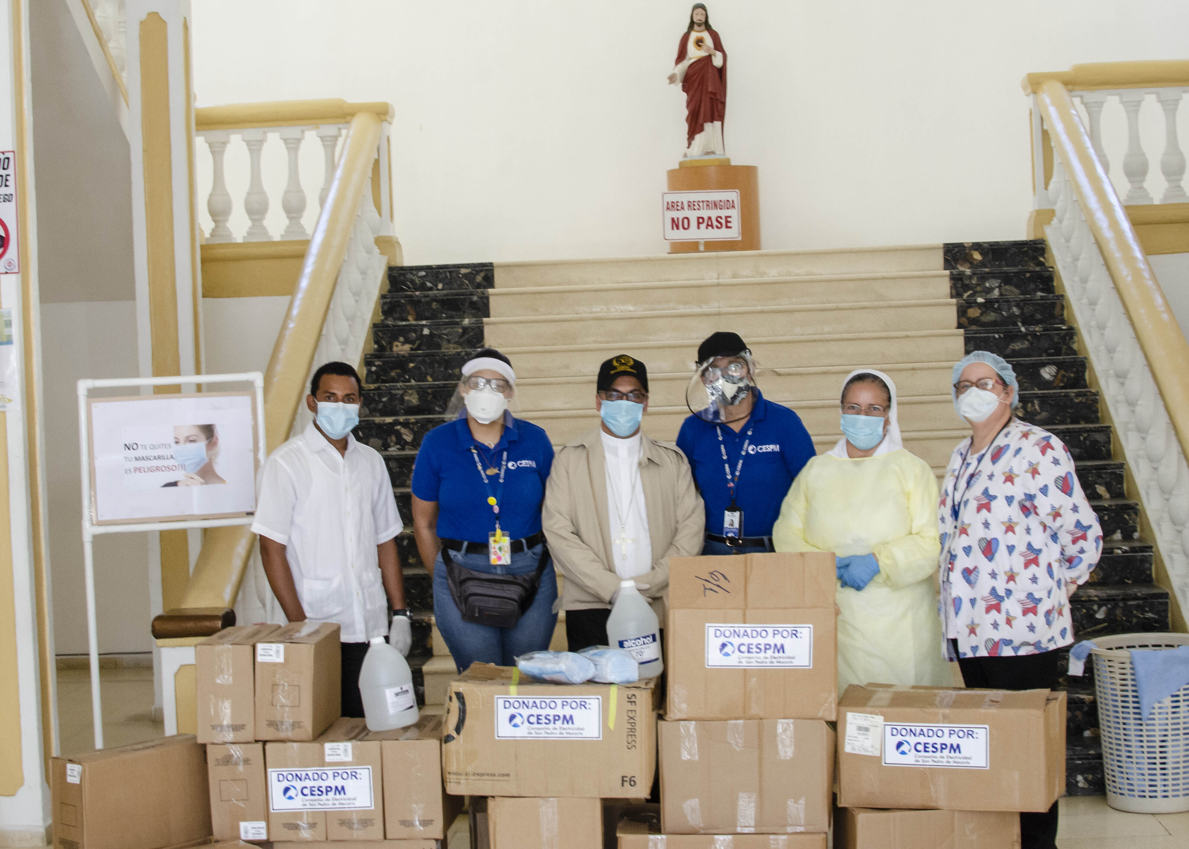 CESPM dona 5,300 mascarillas reusables y productos de desinfección en San Pedro de Macorís